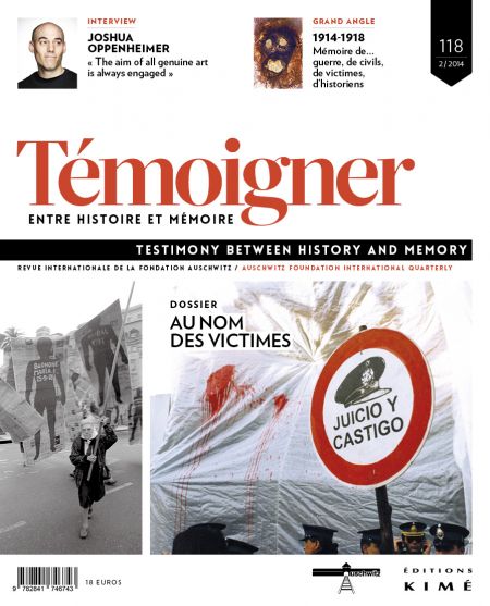 Témoigner. Entre histoire et mémoire, n°118, septembre 2014 : 