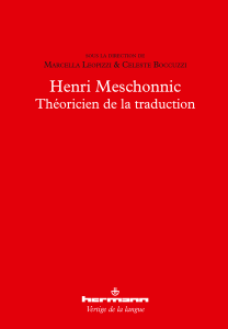 C. Boccuzzi & M. Leopizzi (dir.), Henri Meschonnic, théoricien de la traduction