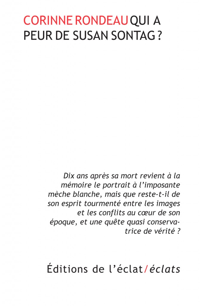 C. Rondeau, Qui a peur de Susan Sontag ?