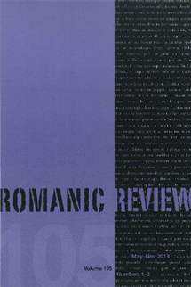 Romanic Review, 105-1/2