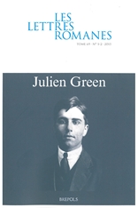 Les lettres romanes, vol. 69.1-2 (2015): Julien Green