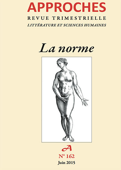 Approches, n° 162, avril 2015 : 