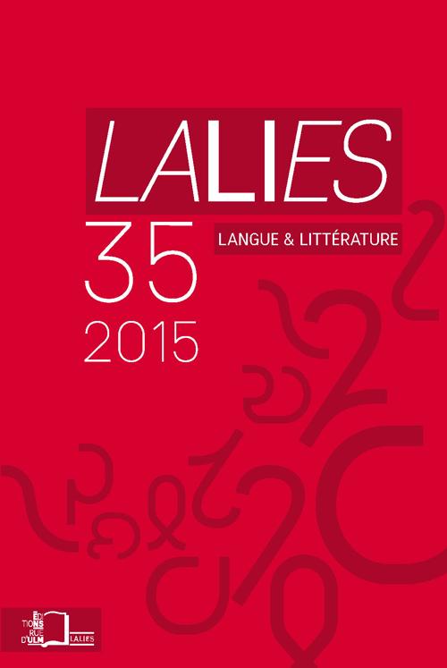 Lalies n° 35 (Les langues non naturelles - Fiction et langues inventées)