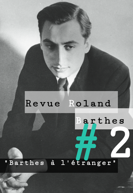 Revue Roland Barthes, n°2 (octobre 2015): Barthes à l'étranger