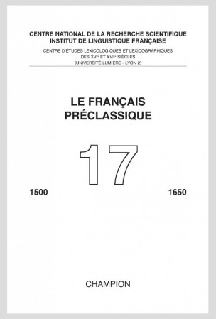 Le Français préclassique, n°17 (2016)