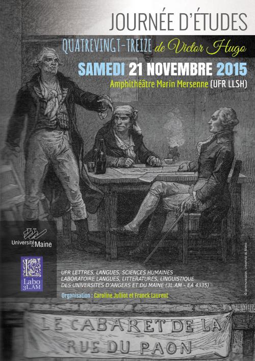 Actes de la Journée d'études sur Quatrevingt-Treize (nov. 2015, Univ. du Maine-le Mans)