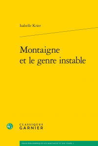 I. Krier, Montaigne et le genre instable