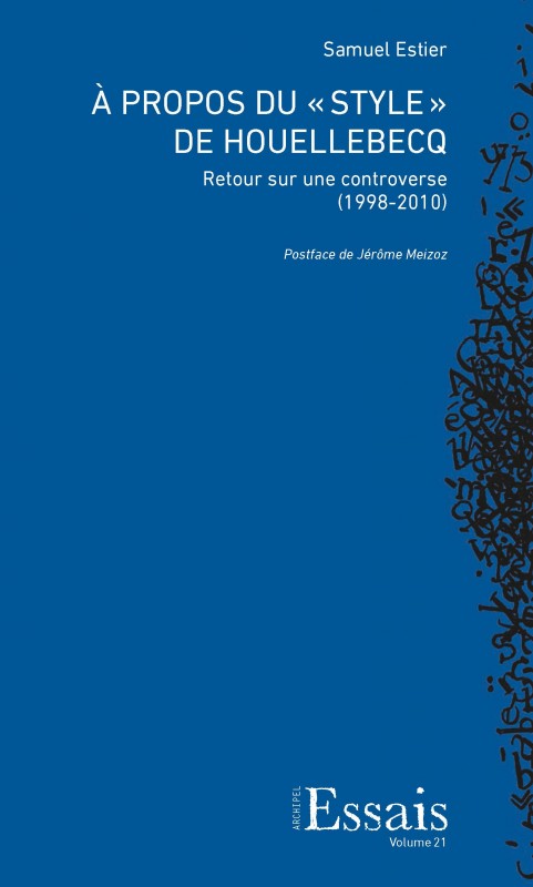 S. Estier, À propos du « style » de Houellebecq