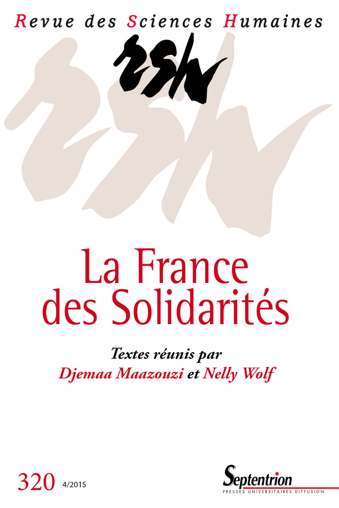Revue des Sciences humaines n° 320 :