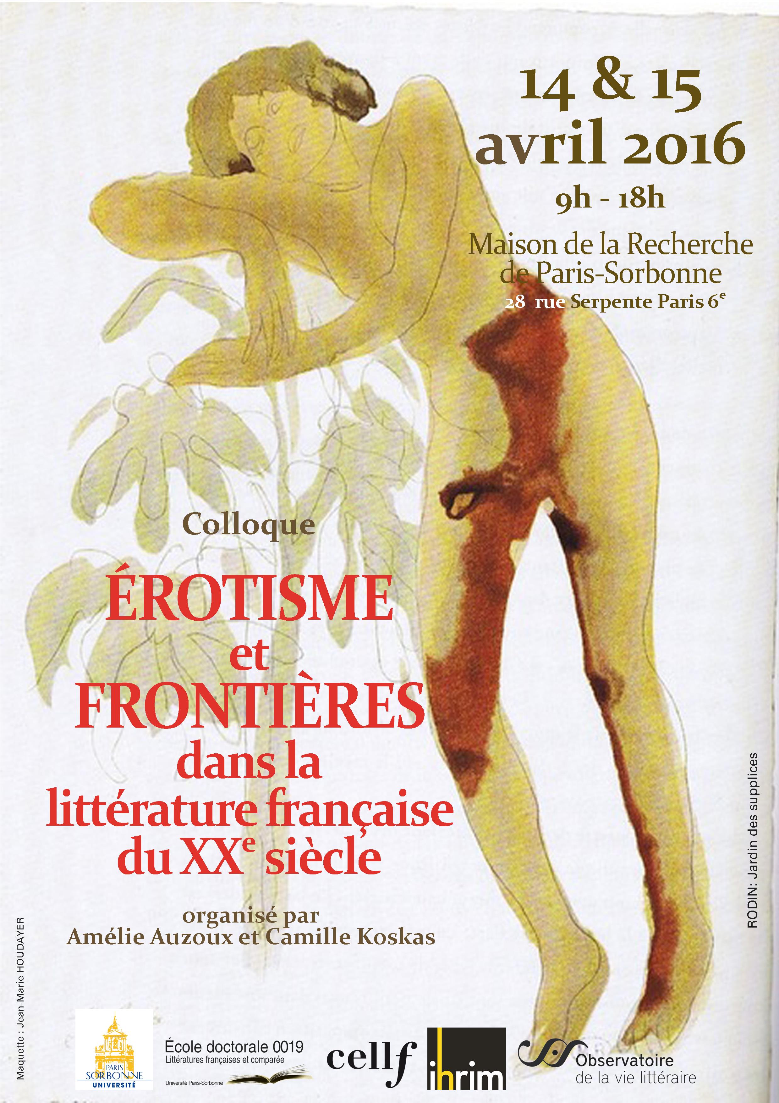 Erotisme et frontières dans la littérature française du XXe