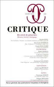 Critique, n° 826 :