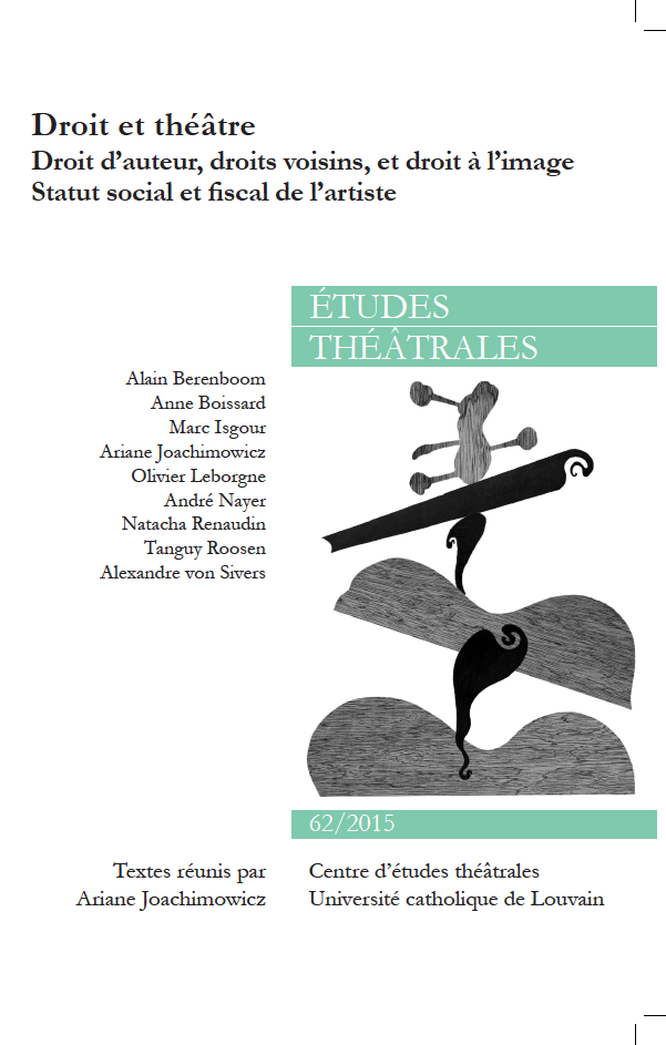 Études théâtrales, n° 62 :