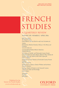French Studies, 2016, vol. 70/2 :