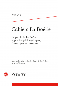 Cahiers La Boétie, ° 5  (2015)