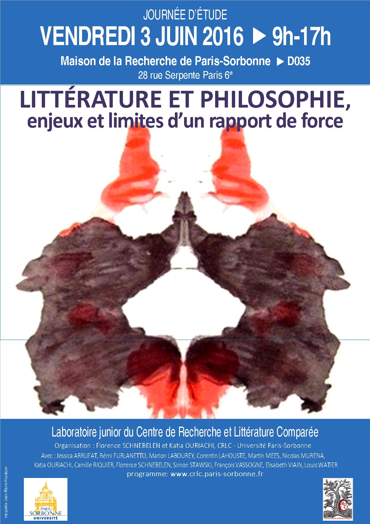 Littérature et philosophie, enjeux et limites d’un rapport de force