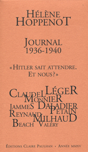 H. Hoppenot, Journal 1936-1940 - Hitler sait attendre. Et nous ?