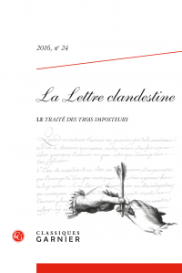 La Lettre clandestine, 2016, n° 24 : Varia