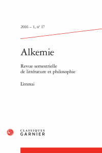 Alkemie, n° 17 :