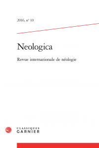 Neologica, 2016, n° 10