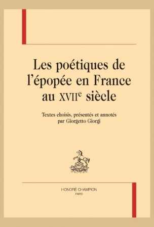 G. Giorgi (éd.), Les poétiques de l’épopée en France au XVIIe s. 