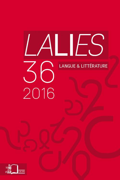 Lalies n° 36 (L’espace tragique)