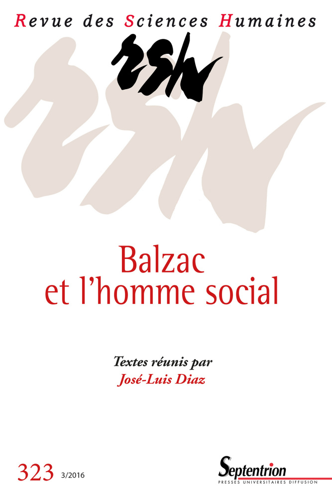 Revue des sciences Humaines, n° 323 :