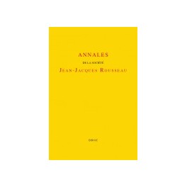Annales Jean-Jacques Rousseau, t. 52 :