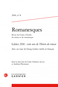 Romanesques, 2016, n° 8 :