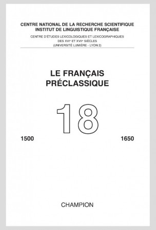 Le Français préclassique, n° 18