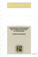 Pratiques, n° 169-170 :