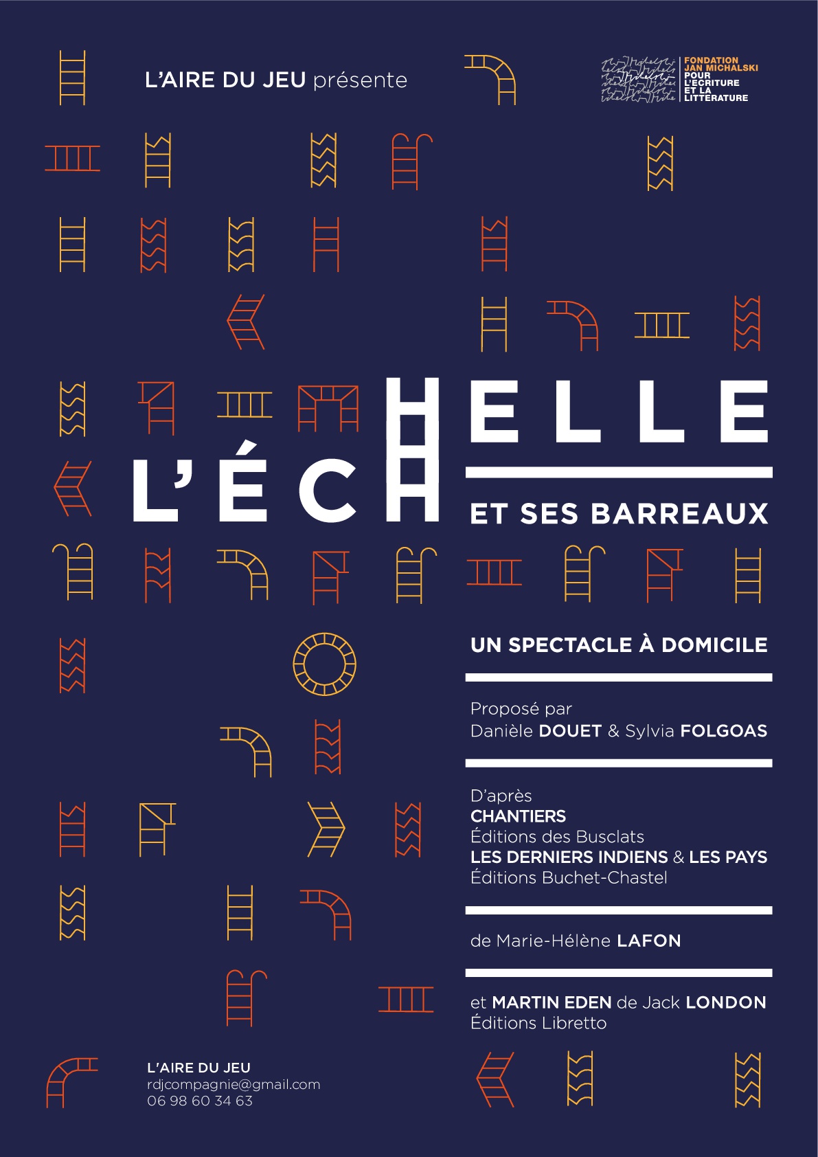 Spectacle littéraire L’échelle et ses barreaux, d’après des textes de Marie-Hélène Lafon (Fondation Jan Michalski, Suisse)