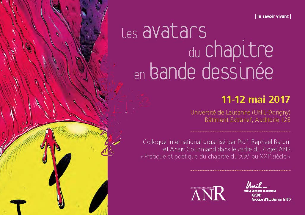 Les avatars du chapitre en bande dessinée (Université de Lausanne)