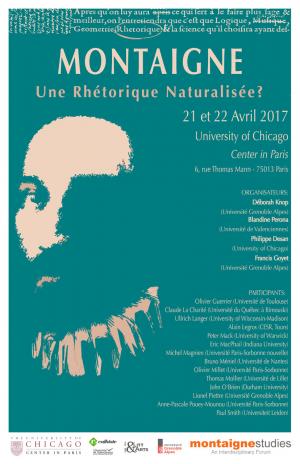 Montaigne : une rhétorique naturalisée ? (Univ. of Chicago Center in Paris)