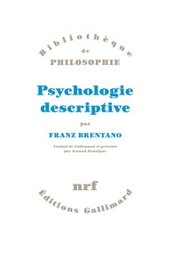 F. Brentano, Psychologie descriptive (1887-1891) 