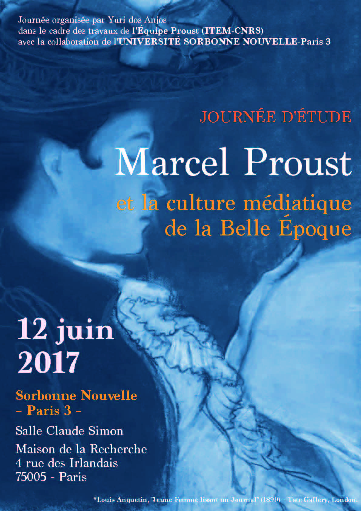 Marcel Proust et la culture médiatique de la Belle Époque (Paris 3)