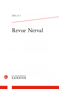 Revue Nerval, 2017, n° 1