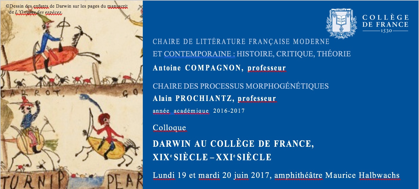 Darwin au Collège de France