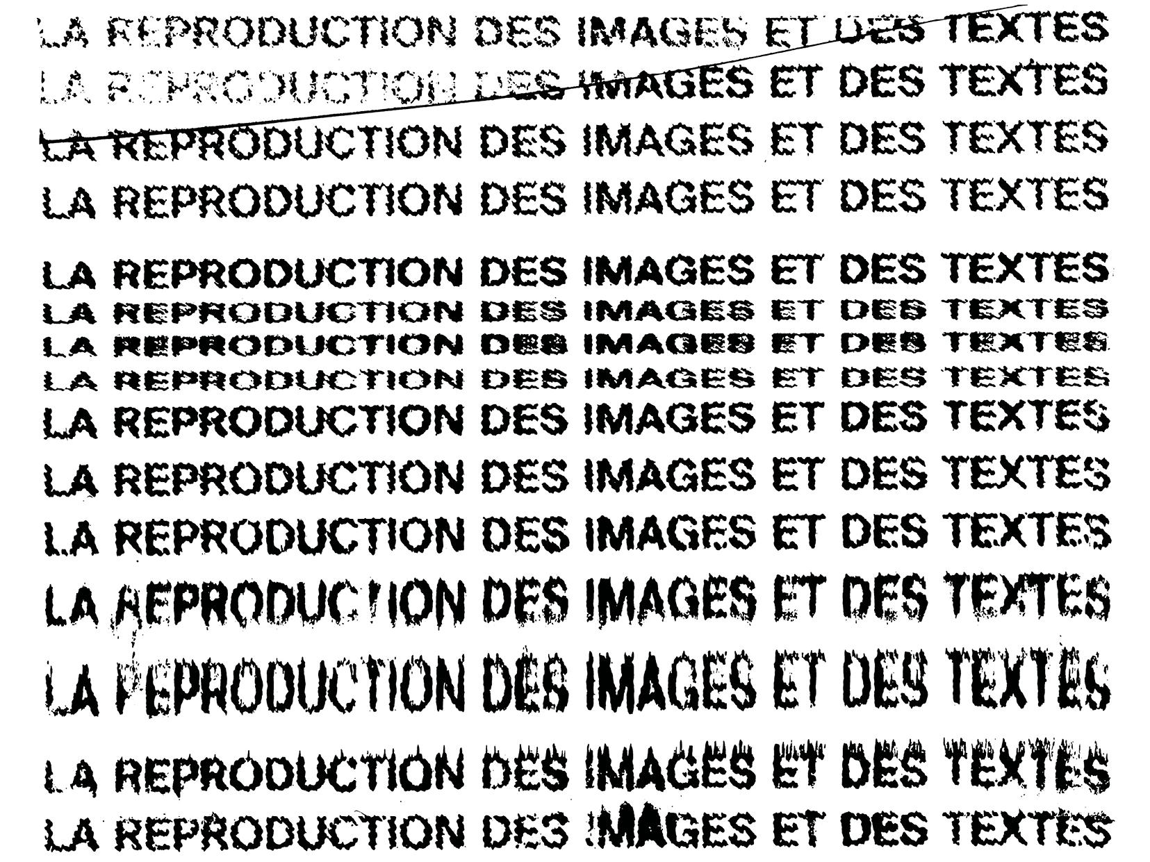 La reproduction des images et des textes (XIe colloque de l'International Association of Word and Image Studies, Lausanne)