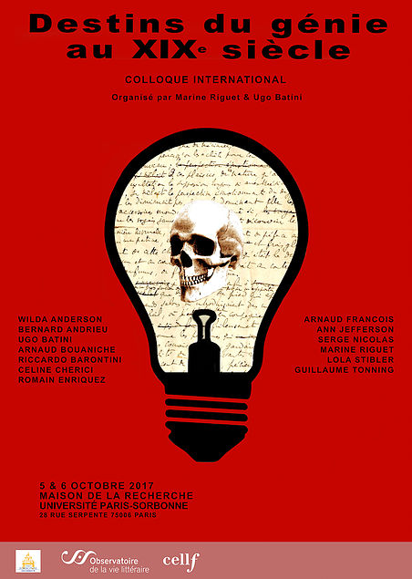 Destins du génie au XIXe s. : réévaluation scientifique et démystification (Paris Sorbonne)