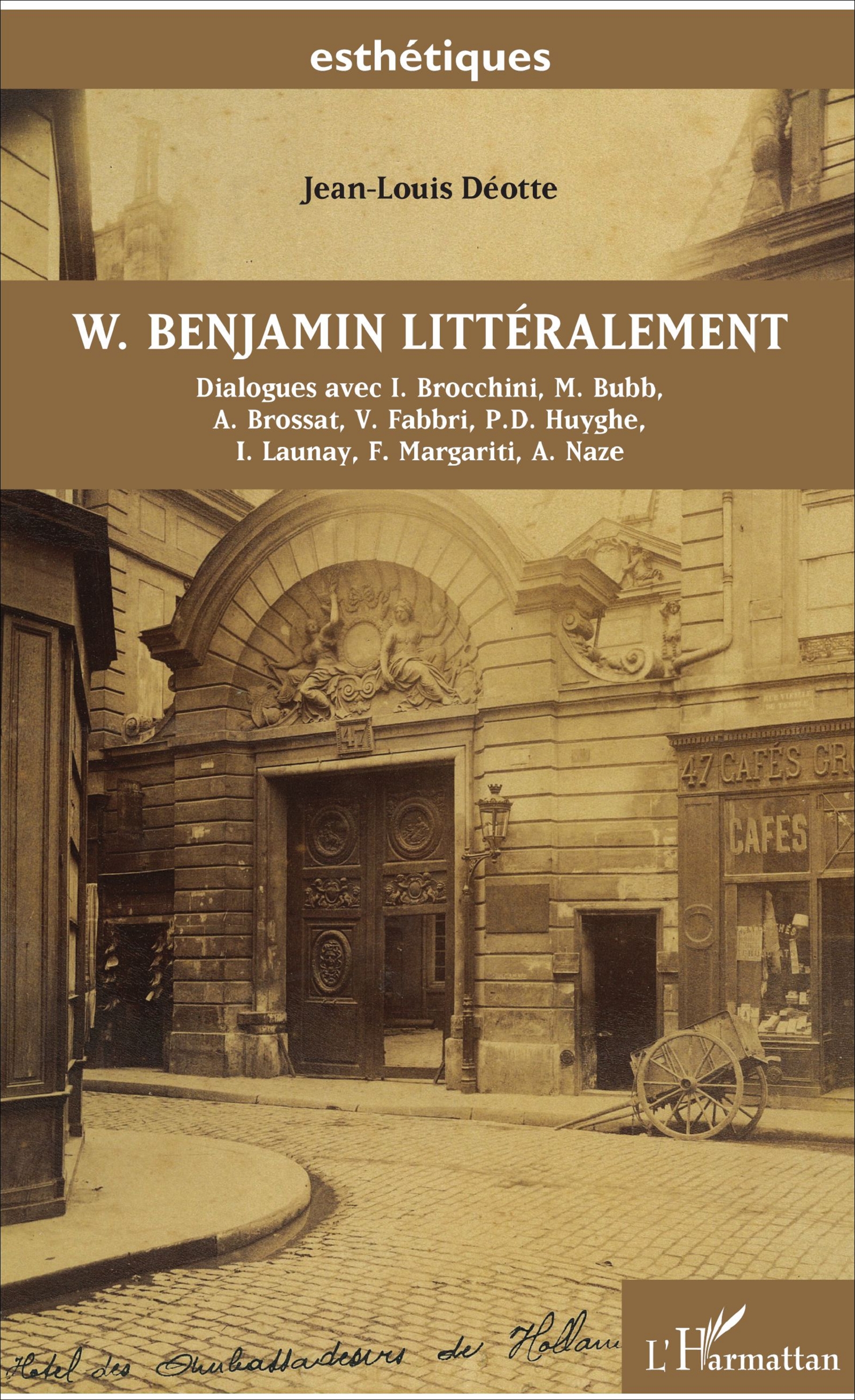 J.-L. Déotte, W. Benjamin littéralement