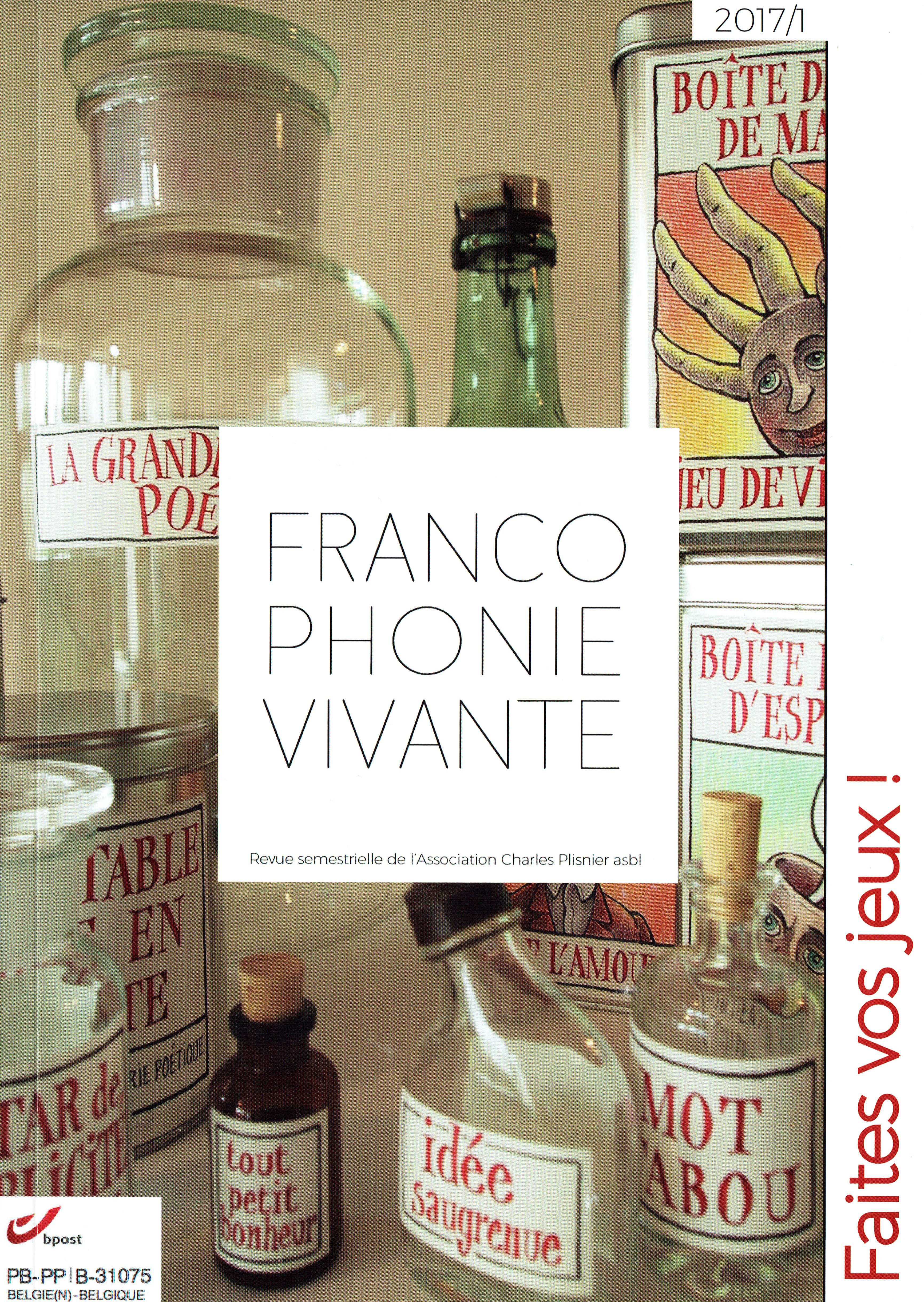 Francophonie vivante, 2017/1