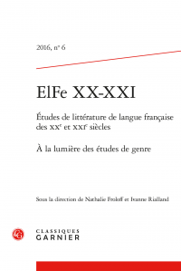 N. Froloff, I. Rialland, À la lumière des études de genre (ELFe XX-XXI, n° 6)