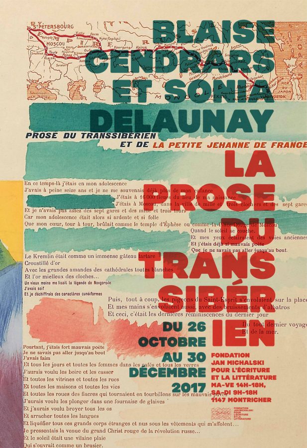 Exposition « Blaise Cendrars et Sonia Delaunay ǀ La Prose du Transsibérien » (Fondation Michalski, Montricher)