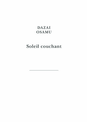 Osamu D., Soleil couchant