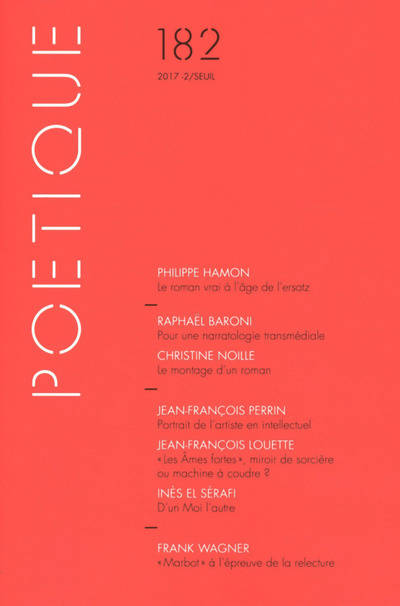 Poétique, n° 182