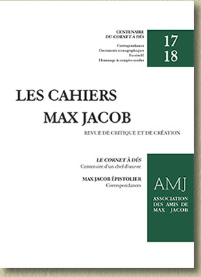 Les Cahiers Max Jacob, n° 17-18: Centenaire du Cornet à dés