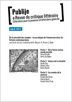 Publije (nouvelle formule), n° 1 (2017) :