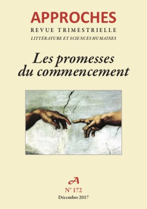 Approches n°172, Les promesses du commencement