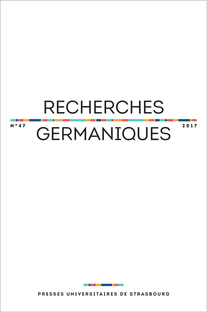 Recherches germaniques 47 (2017) :