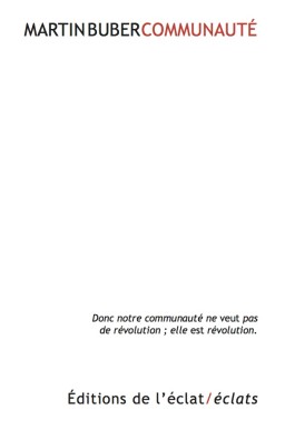 M. Buber, Communauté (nouvelle éd.) 